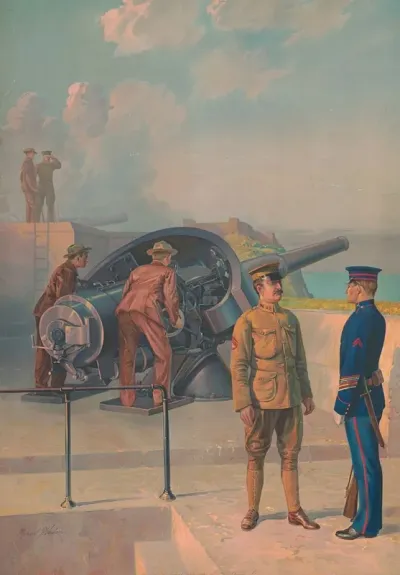 Phillippines Coast Artillery On The Plains B
