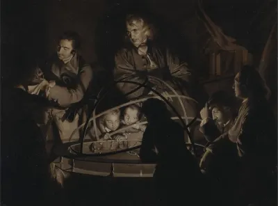 Philosopher Giving A Lecture On The Orrery