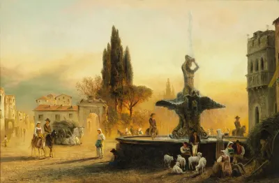 Piazza Barberini In Rom