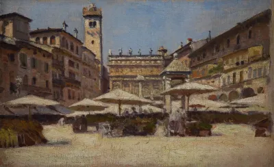 Piazza Delle Erbe In Verona