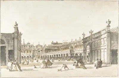 Piazza San Marco Decorated For The Festa Della Sensa