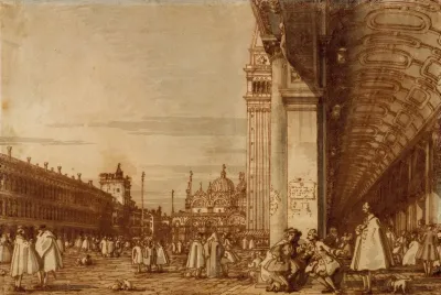 Piazza San Marco From The Southwest Corner With The Procuratie Nuove On The Right