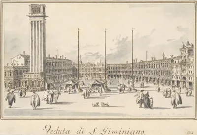 Piazza San Marco Looking Toward The Church Of San Gemignano