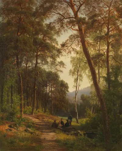 Picknick Auf Der Waldlichtung