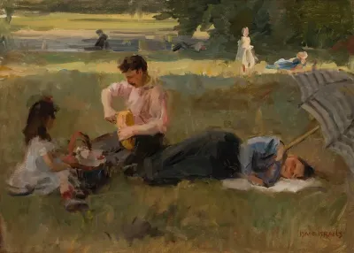 Picnic In The Bois De Boulogne Paris