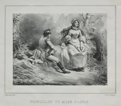 Picturesque Views Of Scotland Waverly And Miss Flora