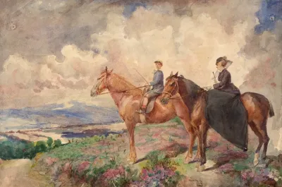 Pierre And Louise Bracquemond On A Horse Ride