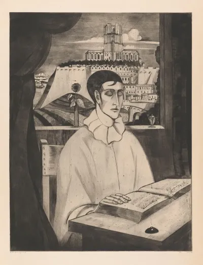 Pierrot Die Een Boek Leest