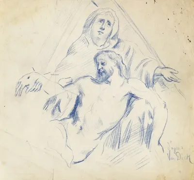 Pieta Dapres Van Dyck