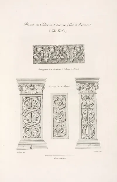 Pilastre Du Cloitre De St Sauveur A Aix En Provence Xie Siecle