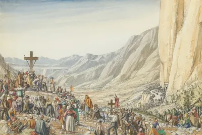 Pilgrimage Of Santa Trinita Vale Pietra Abruzzi