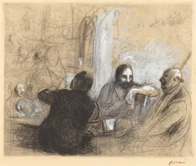 Pilgrims At Emmaus