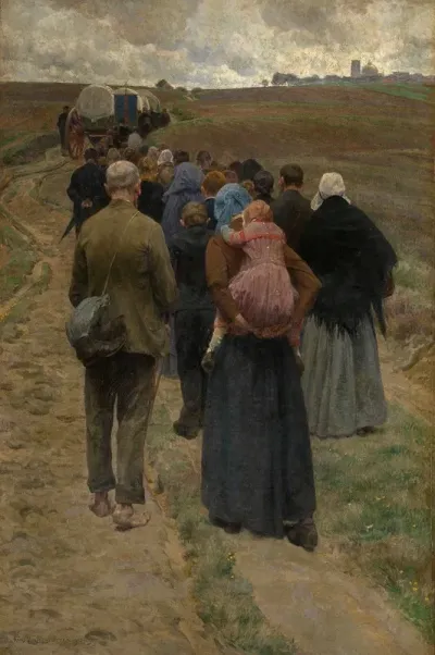 Pilgrims At The Moor