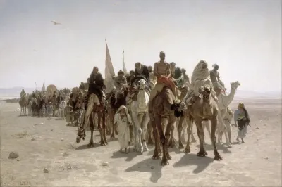 Pilgrims Going To Mecca
