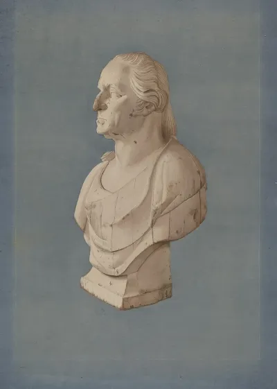 Pine Bust Of Washington
