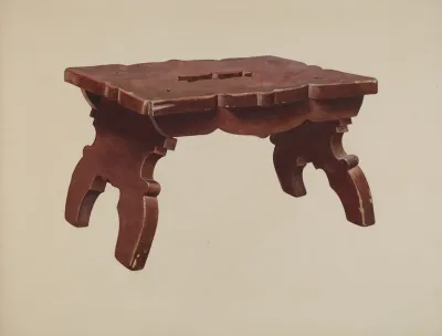 Pine Footstool