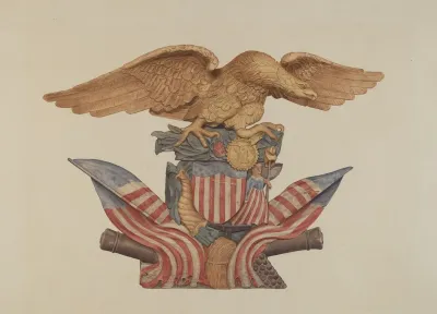 Pine Ornament Eagle