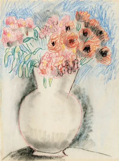 Pink Flowers In A Vase
