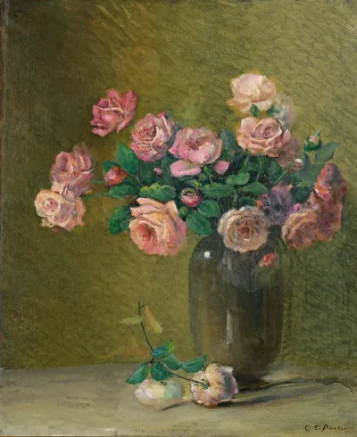 Pink Roses On A Table