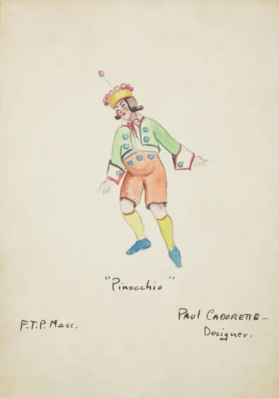 Pinocchio Green Coat White Shirt Peach Pants Yellow Stockings And Yellow Hat