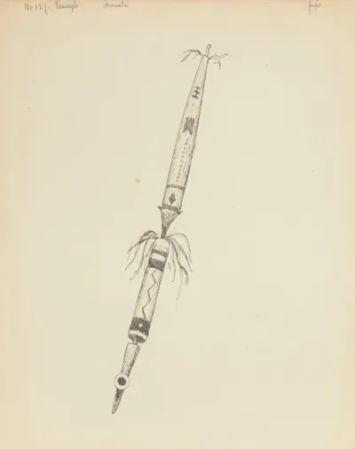 Pipe Illustration From The Song Of Hiawatha