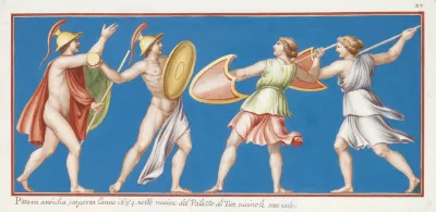 Pittura Anticha Scoperto Lanno 1684 Nelle Ruine Del Palazzo Di Tito Vicino Le Sette Sale