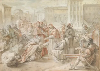 Pius V And The Ambassador Of The King Of Poland
