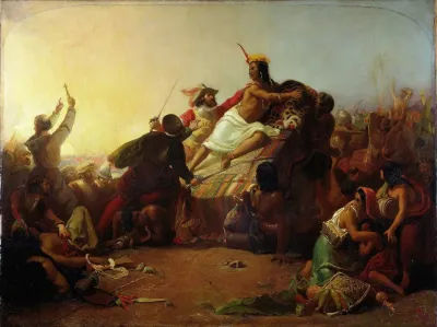 Pizarro Seizing The Inca Of Peru
