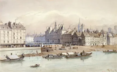 Place De Greve Et Lhotel De Ville En 1740