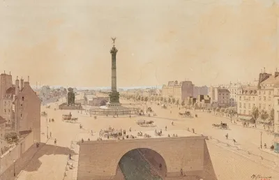 Place De La Bastille En 1841