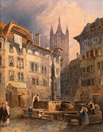 Place De Palud In Lausanne