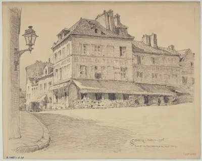 Place Du Tertre Et La Rue Du Mont Cenis Montmartre