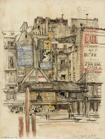 Place Saint Andre Des Arts Pendant Les Travaux Du Metro