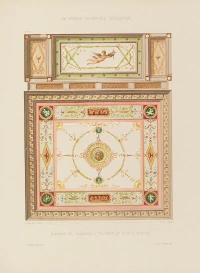 Plafond De Chambre A Coucher Et Alcove Empire