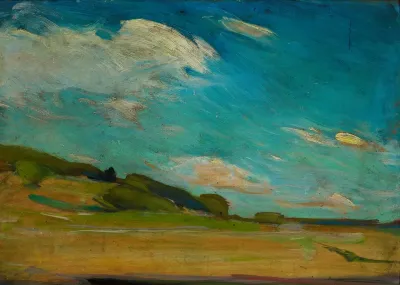 Plain Air Sketch From Zwierzyniec
