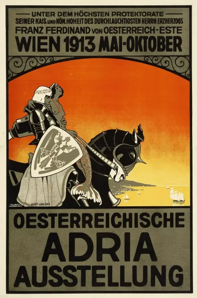 Plakat Der Osterreichischen Adria Ausstellung 1913