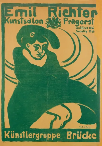 Plakat Emil Richter Kunstlergruppe Brucke