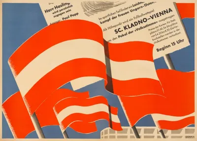 Plakat Fur Das Fest 1 Jahr Osterreichische Volksstimme Volksstimmefest 1946