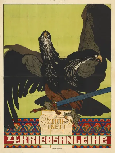 Plakat Fur Die 4 Kriegsanleihe