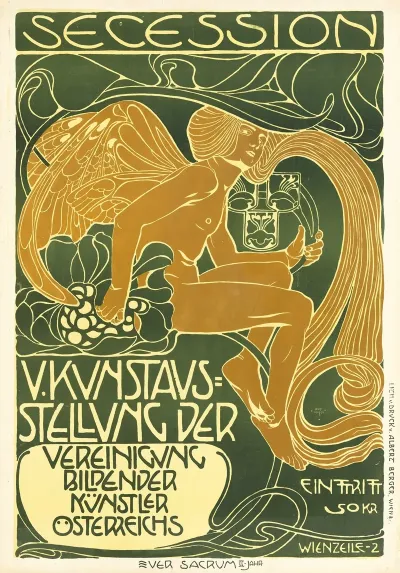 Plakat Fur Die 5 Ausstellung Der Secession