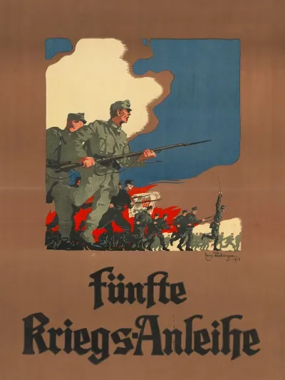 Plakat Fur Die 5 Kriegsanleihe