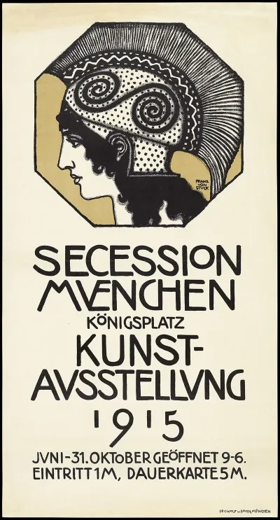 Plakat Fur Die Ausstellung Der Sezession Munchen 1915