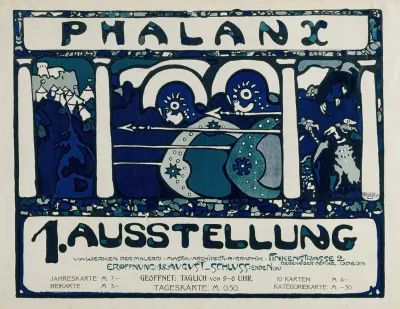Plakat Fur Die Erste Ausstellung Der Phalanx