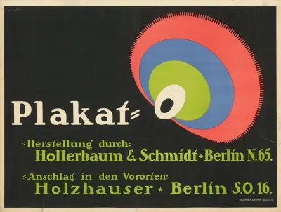 Plakat Herstellung Durch Hollerbaum Und Schmidt Anschlag Holzhauser