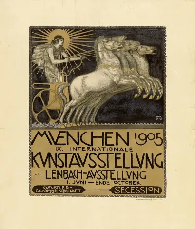 Plakat Zur Ix Internationalen Kunstausstellung In Munchen