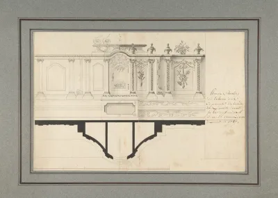 Plan And Elevation Of The Capuchin Tabernacle Of Luneville