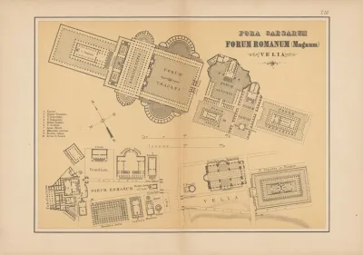 Plan Des Forum Romanum Der Fora Der Kaiser Der Velia