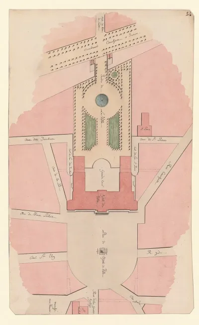 Plan Durbanisme Autour De Lemplacement De Lhotel De Ville De Rouen