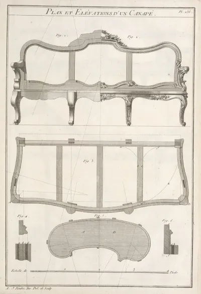 Plan Et Elevations Dun Canape