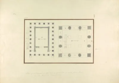 Plan Of A Temple At Mylasa And Of Another Three Hours From Thence On The Road To Mandaleus